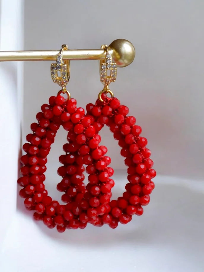 The Nina red earrings