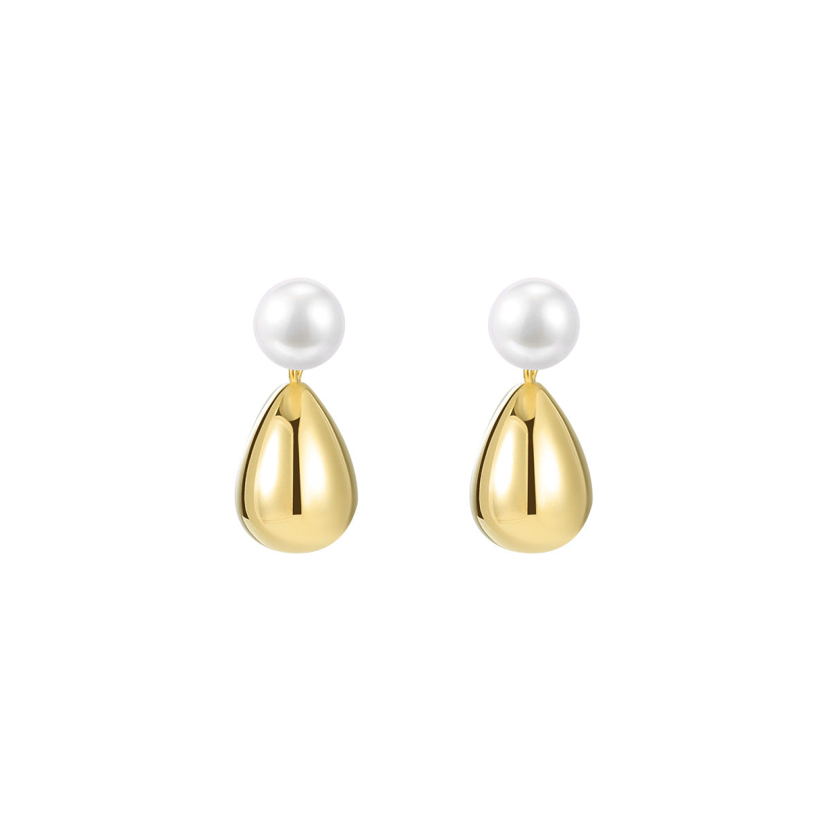 Vermeil Drop Gold Earrings-0