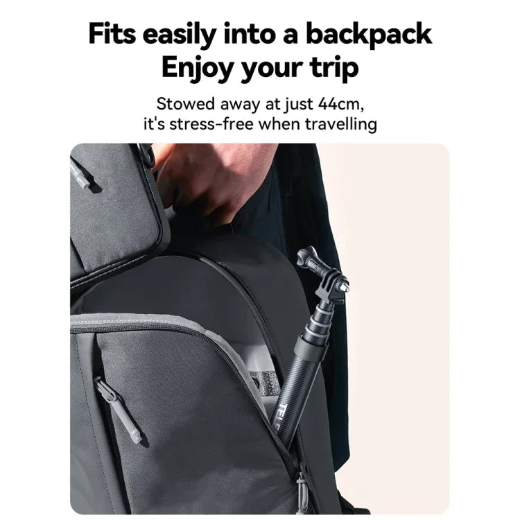 TELESIN 3M Kolfiber Selfie Stick Monopod med 1/4"-Gänga