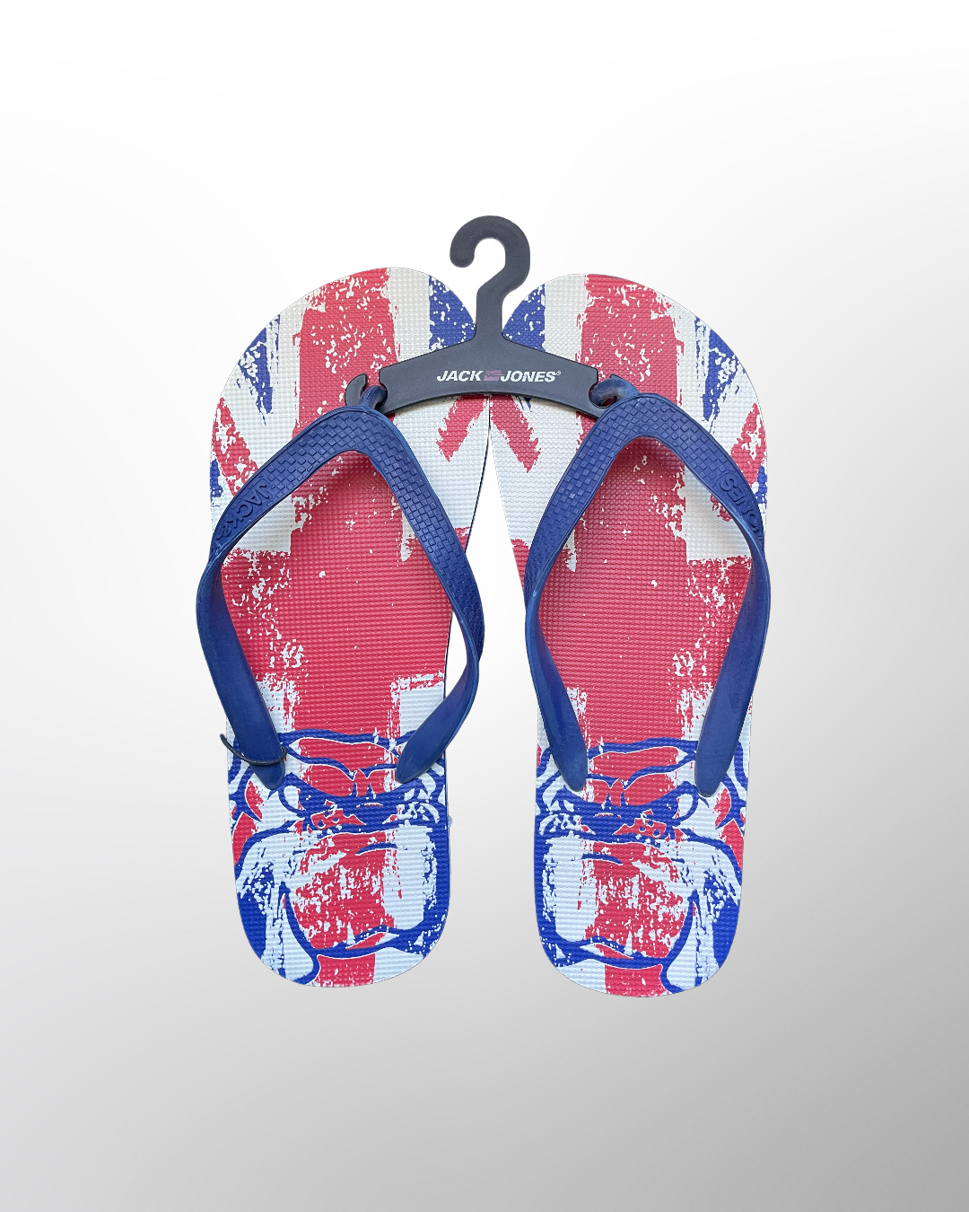FLAG RUBBER BLUE FLIP FLOPS