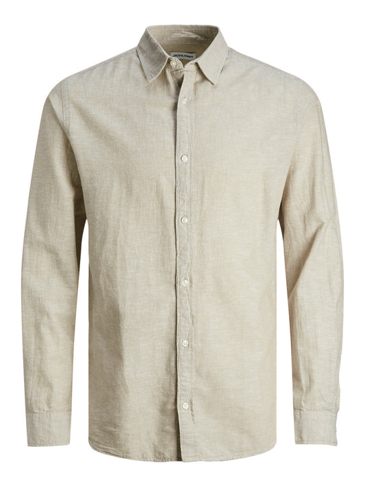 LINEN BLEND SHIRT LS