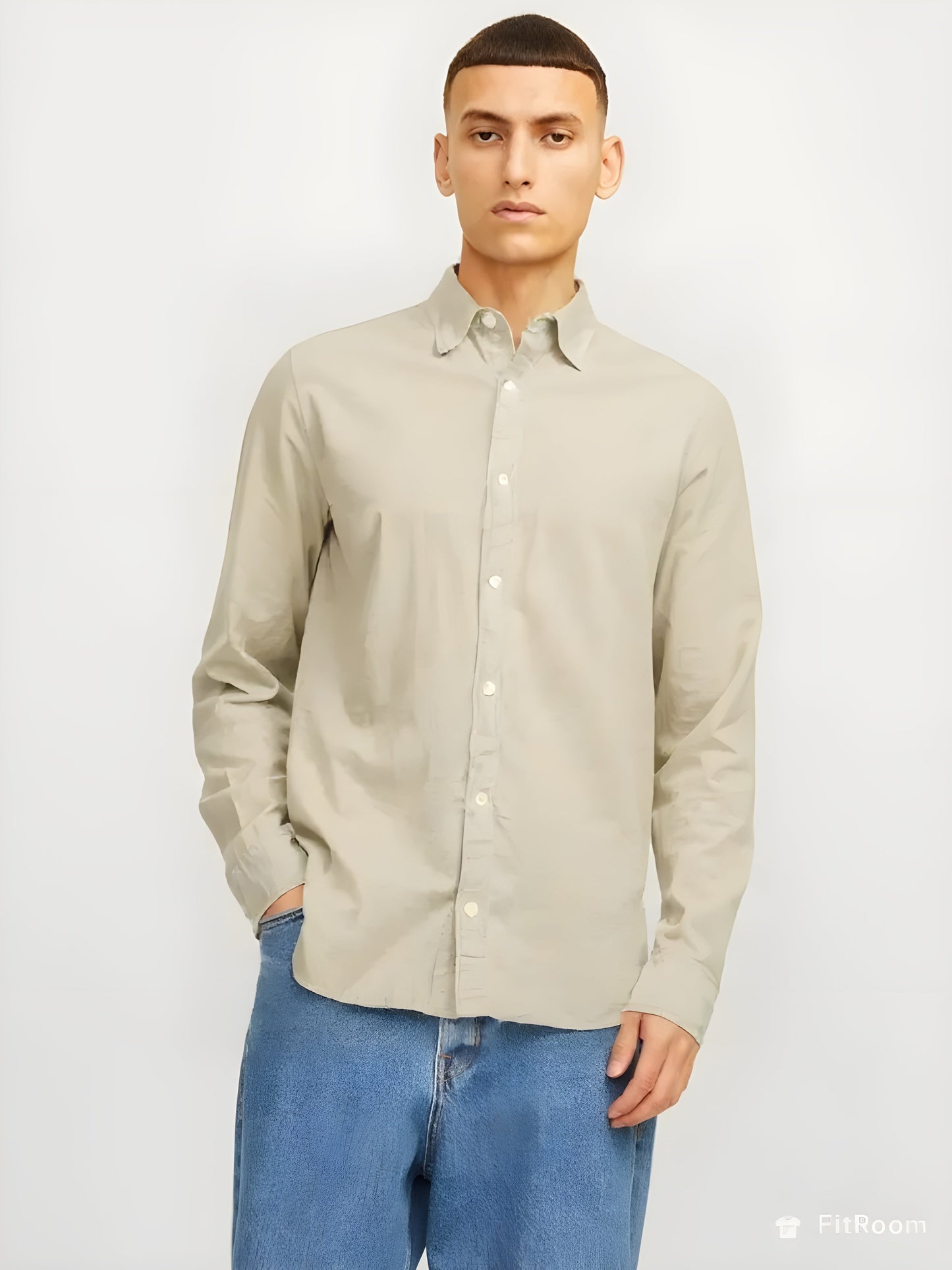 LINEN BLEND SHIRT LS
