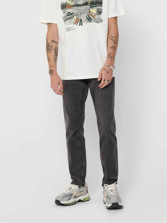 LOOM JEANS DK GREY