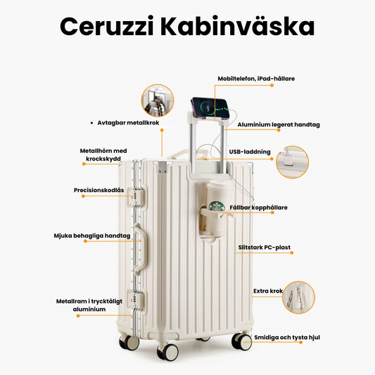 Ceruzzi Kabinväska med USB-laddning