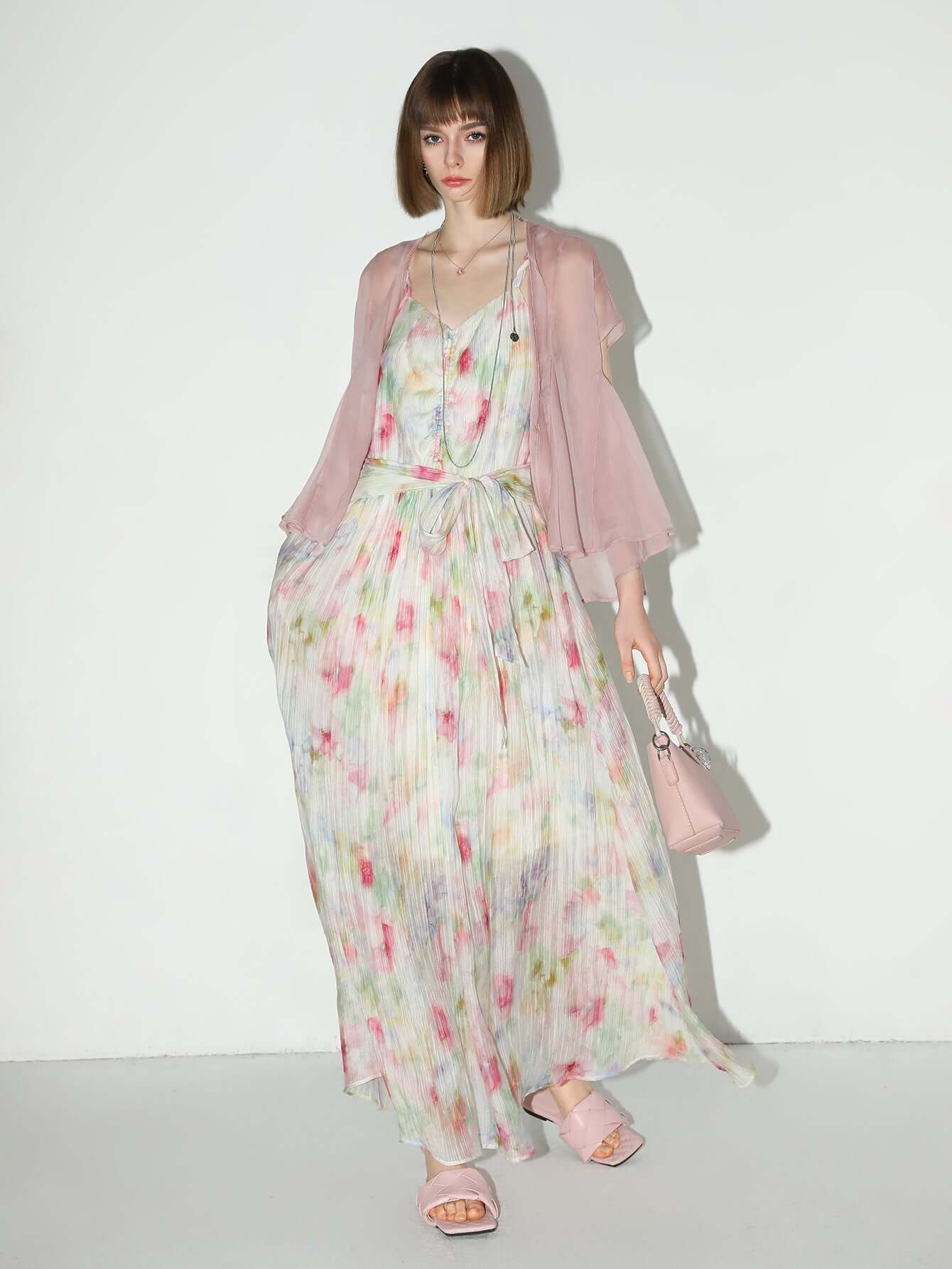 Whimsical Fairy Long Flowy Summer Dress-2