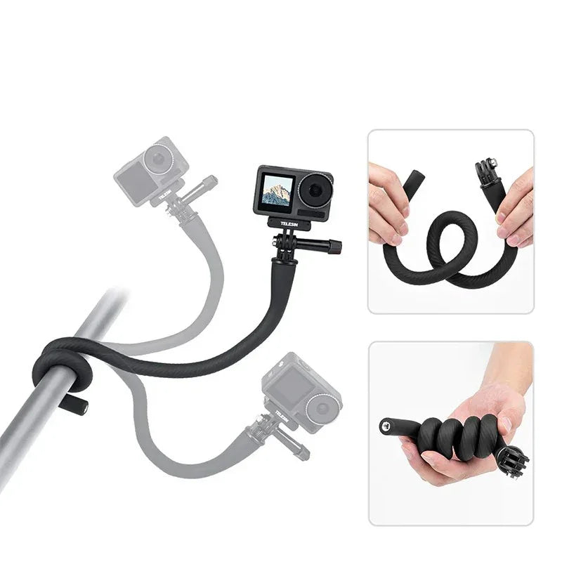 Telesin Flexible Mount – Flexible Svanhalsfäste 1/4" für GoPro