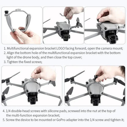 Fäste / hållare för kamera / tillbehör till DJI Air 3 / Air 3S - Multifunktion