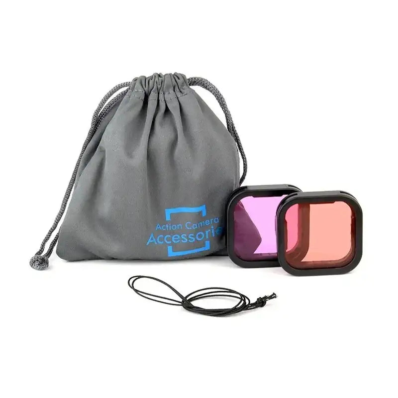 Färgfilter 2-pack - Röd light + Lila till GoPro Hero12/11/Mini/10/9 Black - Kit