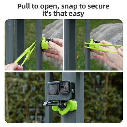 Telesin Flexibelt Silikonfäste 360° till Kamera - Svart