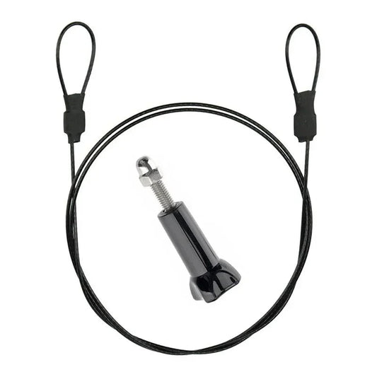 Säkerhetslina/vajer för kamera metall inkl. låsskruv