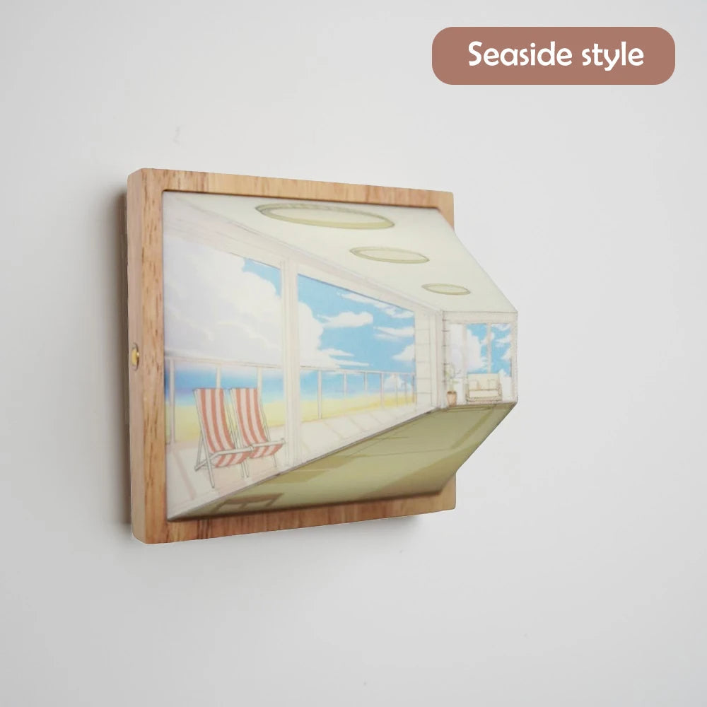 3D-Nachtlichtmalerei mit freiem Blick