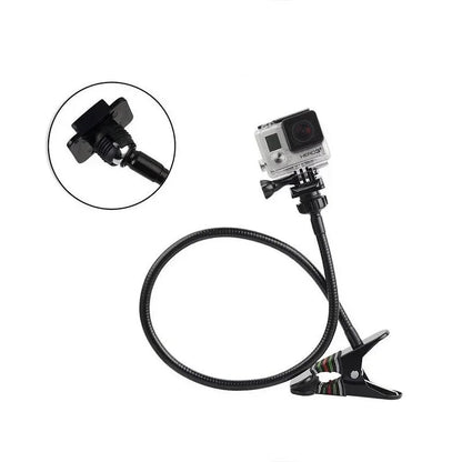 Böjbart svanhalsstativ med klämma - Metall