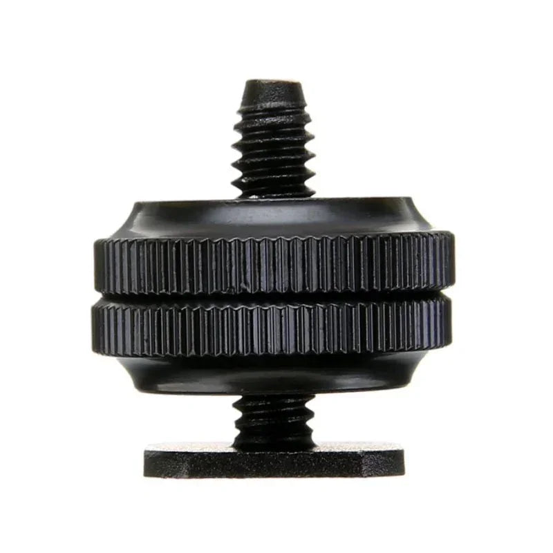 Adapter blixtsko till 1/4" skruv, Cold Shoe - Aluminium