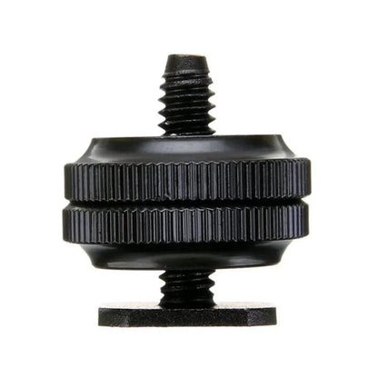 Adapter blixtsko till 1/4" skruv, Cold Shoe - Aluminium