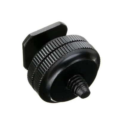 Adapter blixtsko till 1/4" skruv, Cold Shoe - Aluminium