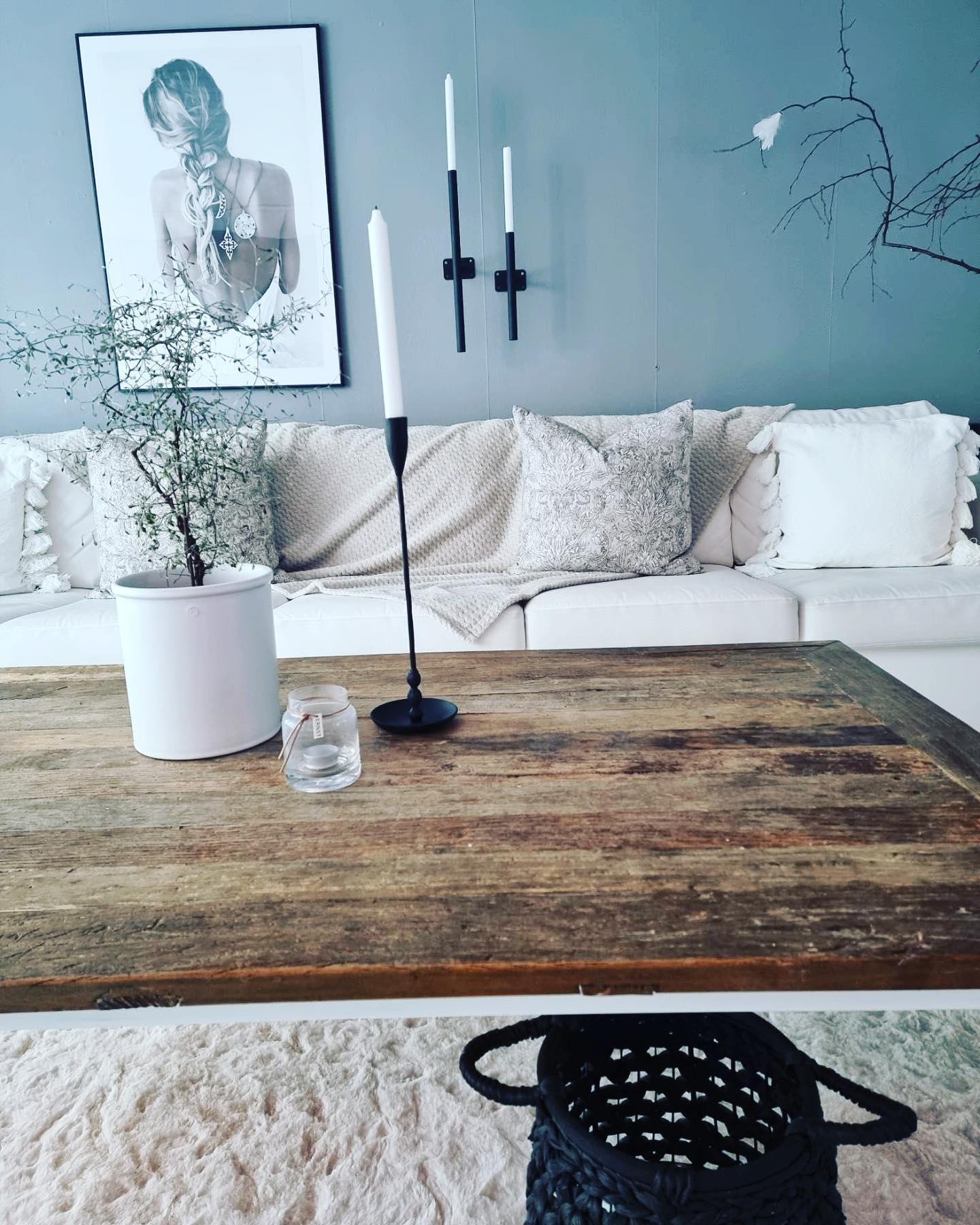 Väggljusstake - ENKEL 50cm