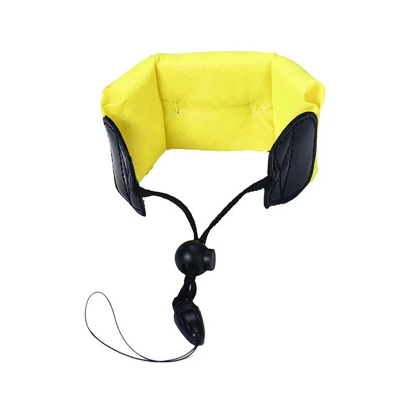 Flytande handhabt mit Snabbfästesten für Ihre Actionkamera - Gul