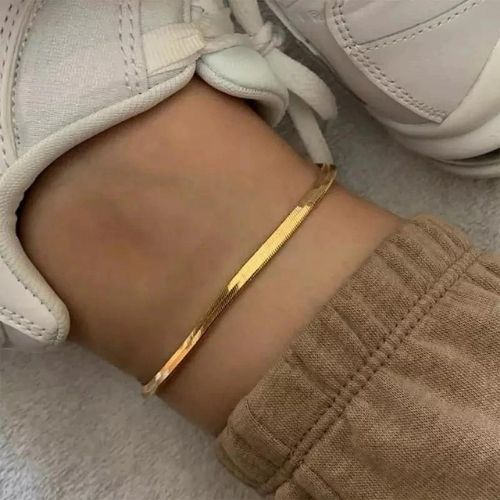 Fußkettchen mit Schlangenkette