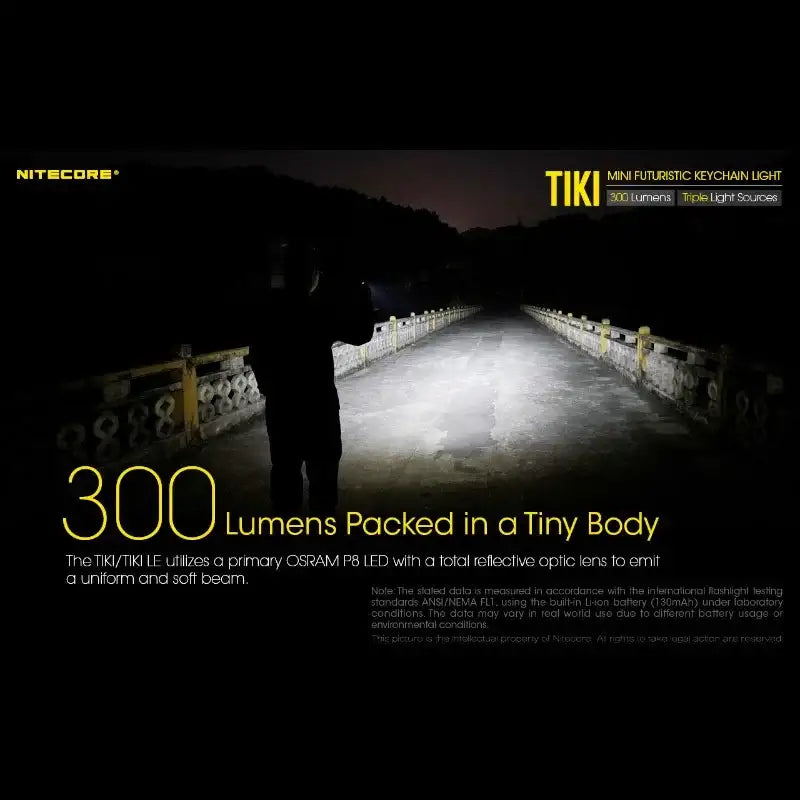 Nitecore TIKI Nyckelringslampa USB-C - 300lm