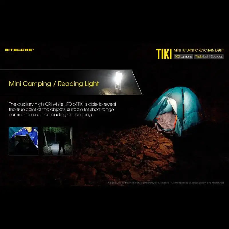 Nitecore TIKI Nyckelringslampa USB-C - 300lm