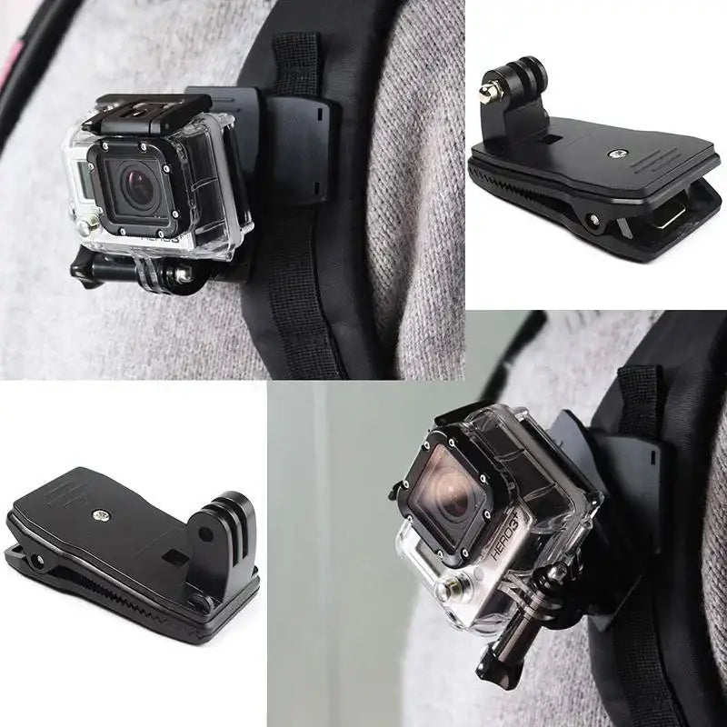 Snabbfäste / klämma till GoPro-kamera 360 grader