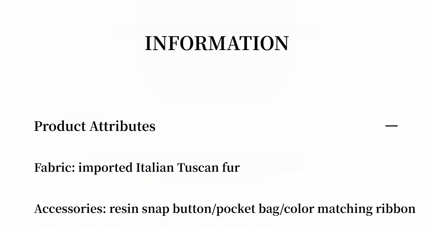 "Autumn Exclusive" Imported Tuscan sheepskin short lapel fur coat
