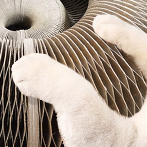 Rundes Katzenkratzbrett mit Orgelmotiv