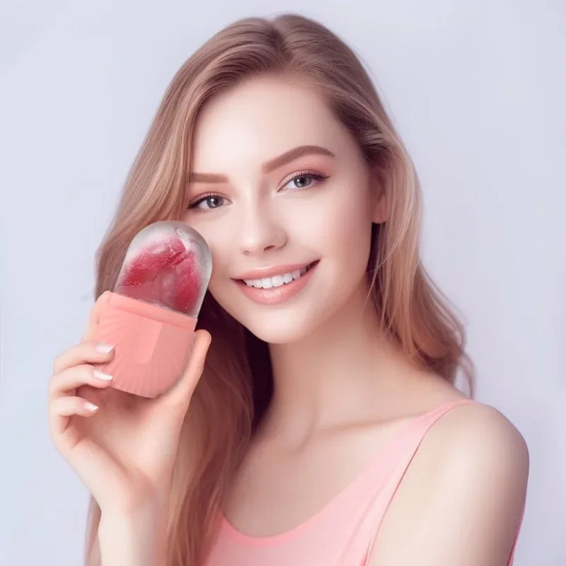 Silikon-Gesichts-Eisform &amp; Massagegerät