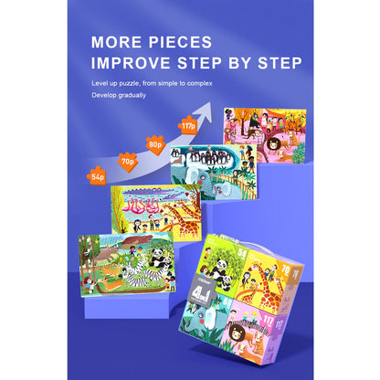 4 In 1 Fairy Tales Puzzle Set 329pcs-3