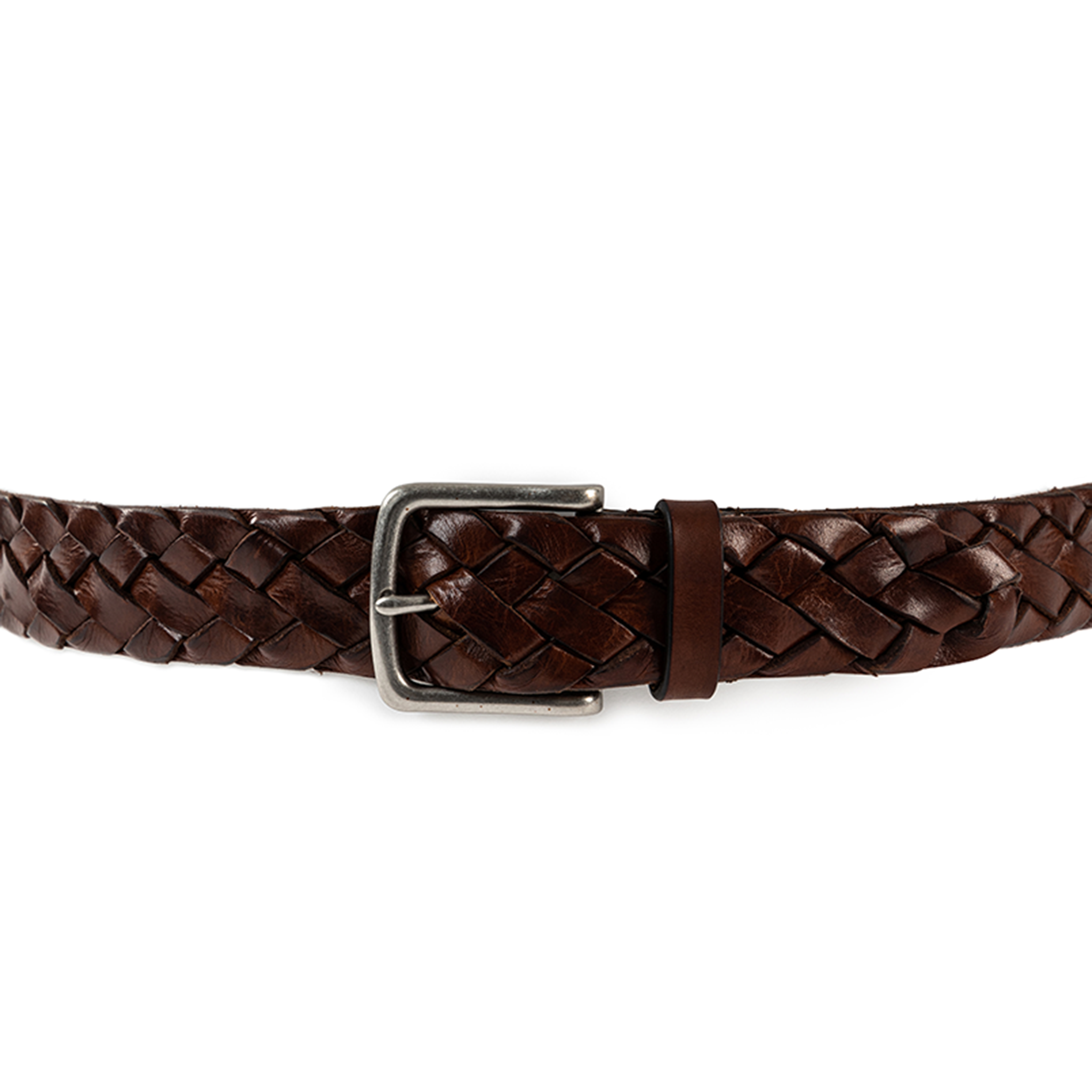 TÅNGABERG Braided Belt 40mm Midbrown