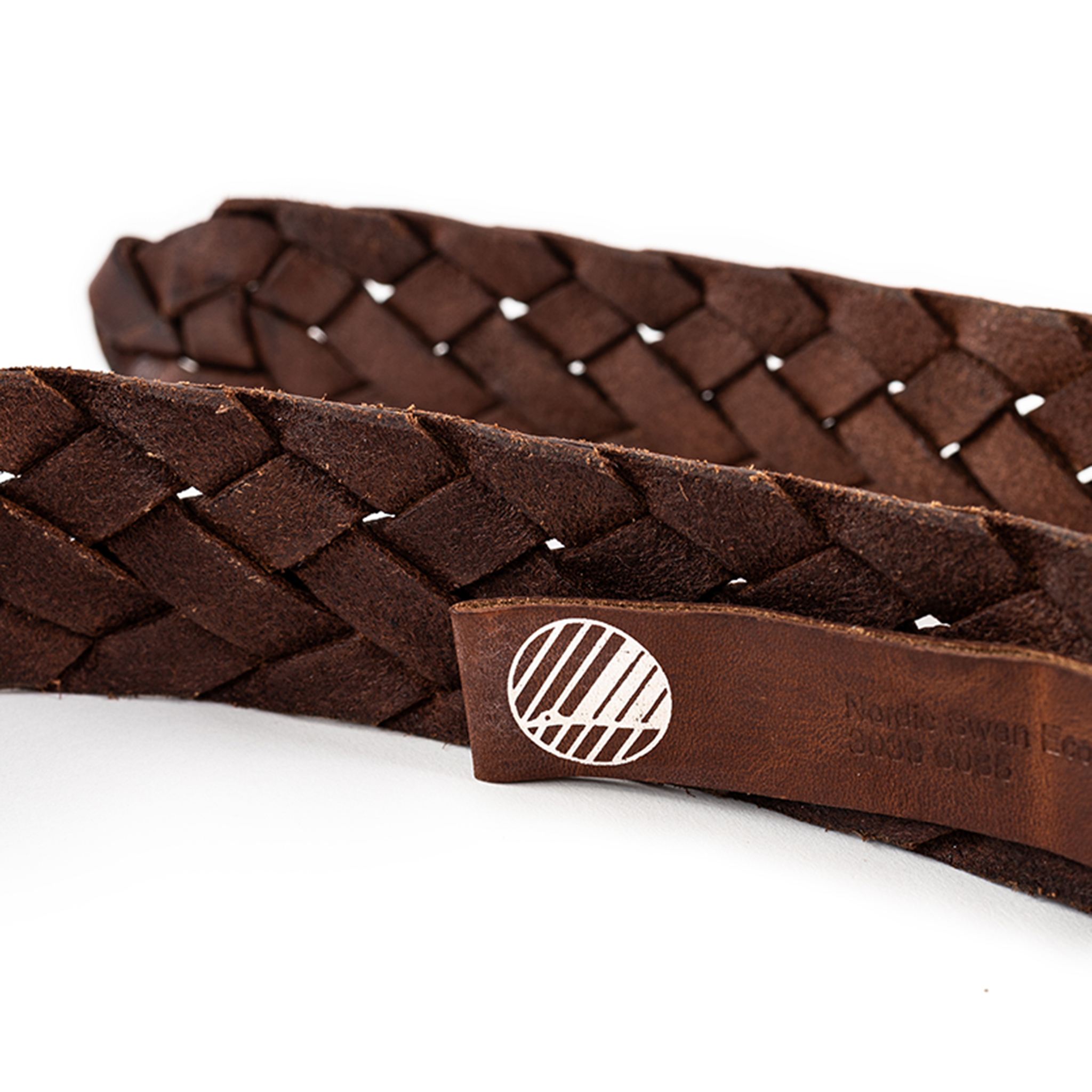 TÅNGABERG Braided Belt 40mm Midbrown