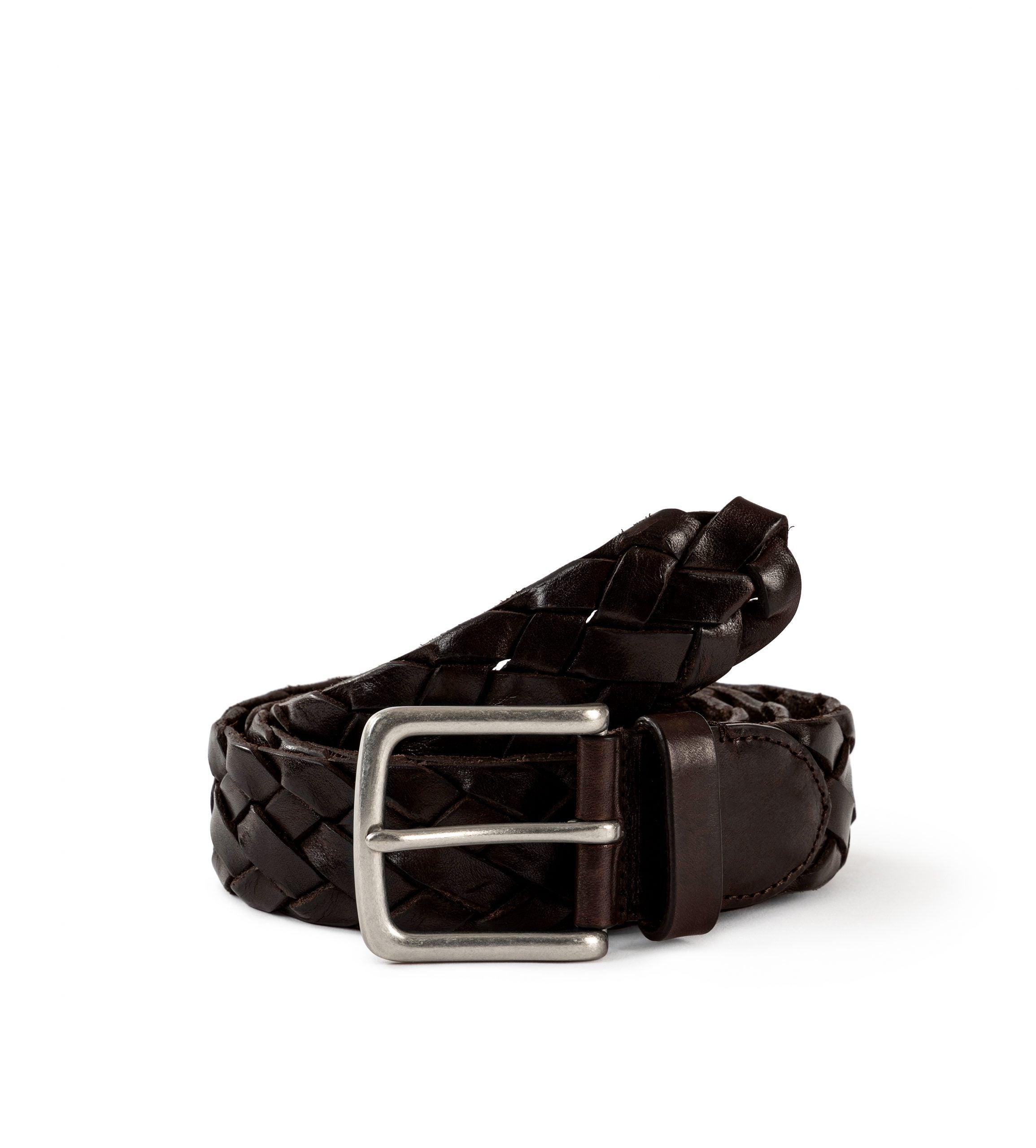 TÅNGABERG Braided Belt 40mm Darkbrown