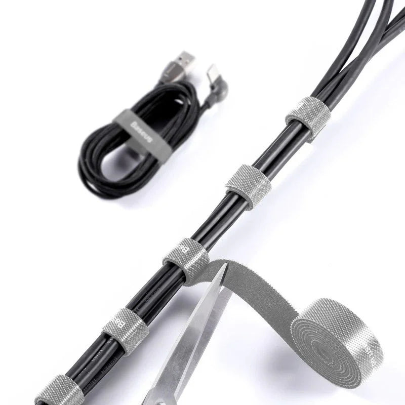 Baseus kardborrband på rulle, bredd 14mm, 3m - Grå