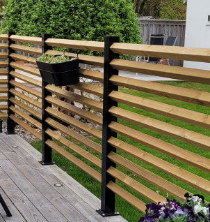 Staketstolpe Svart - RAMA