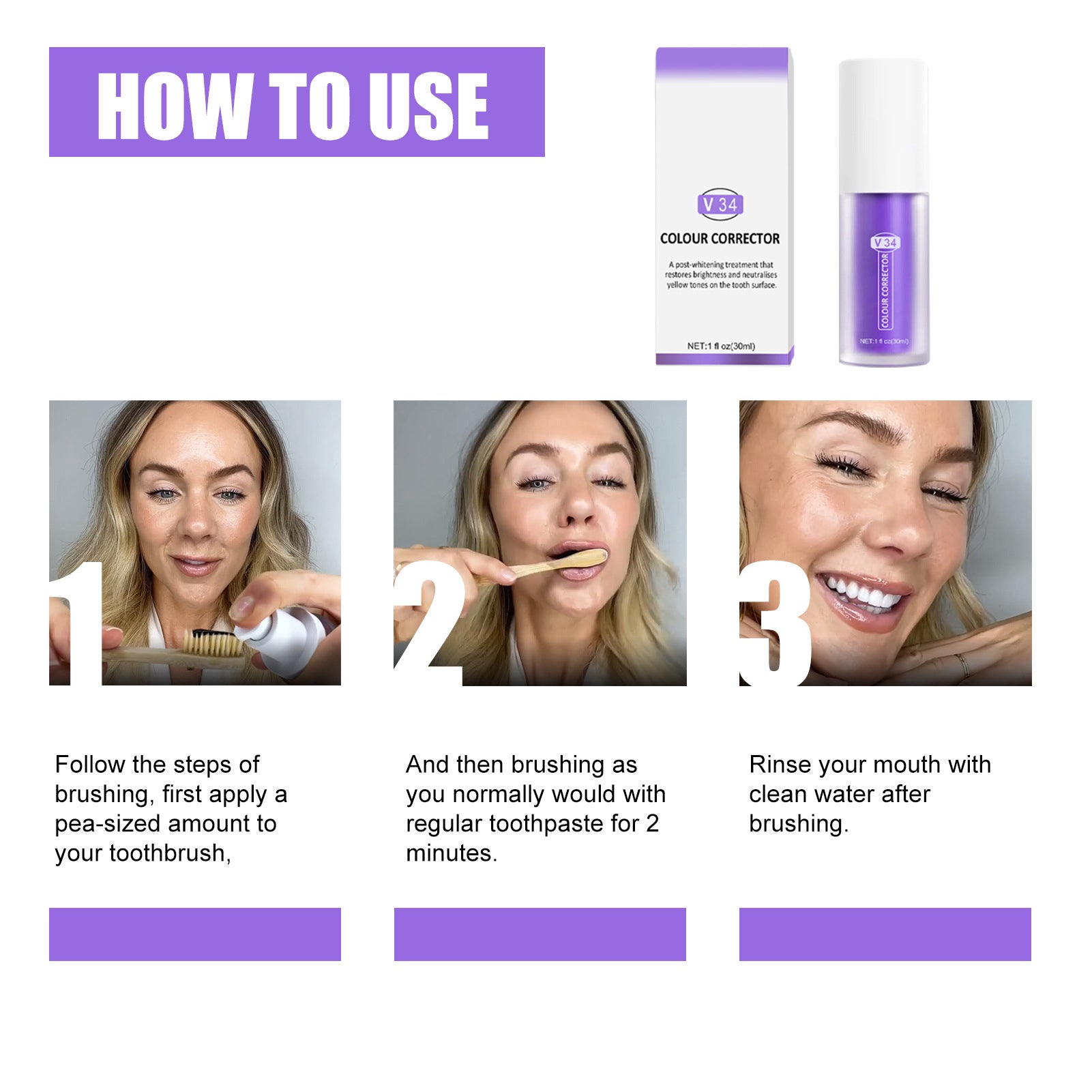 2x aufhellende Zahnpasta