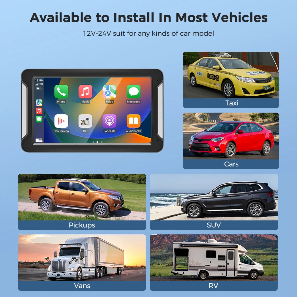 Universelles 7-Zoll-Autospielsystem