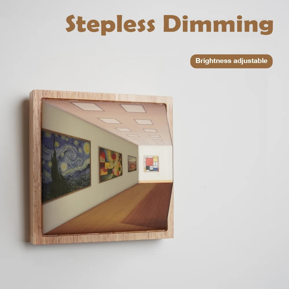 3D-Nachtlichtmalerei mit freiem Blick