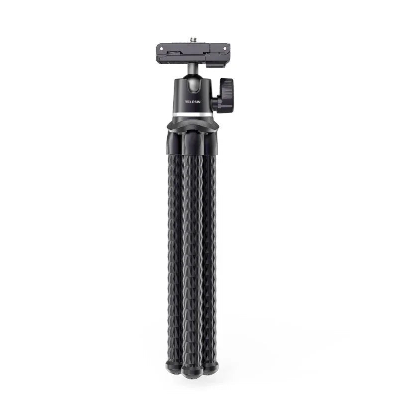 Telesin Tripod flexibelt 360 grader kulledshuvud 1/4" skruv / Mobilhållare / Tillbehörssko - Bläckfisk