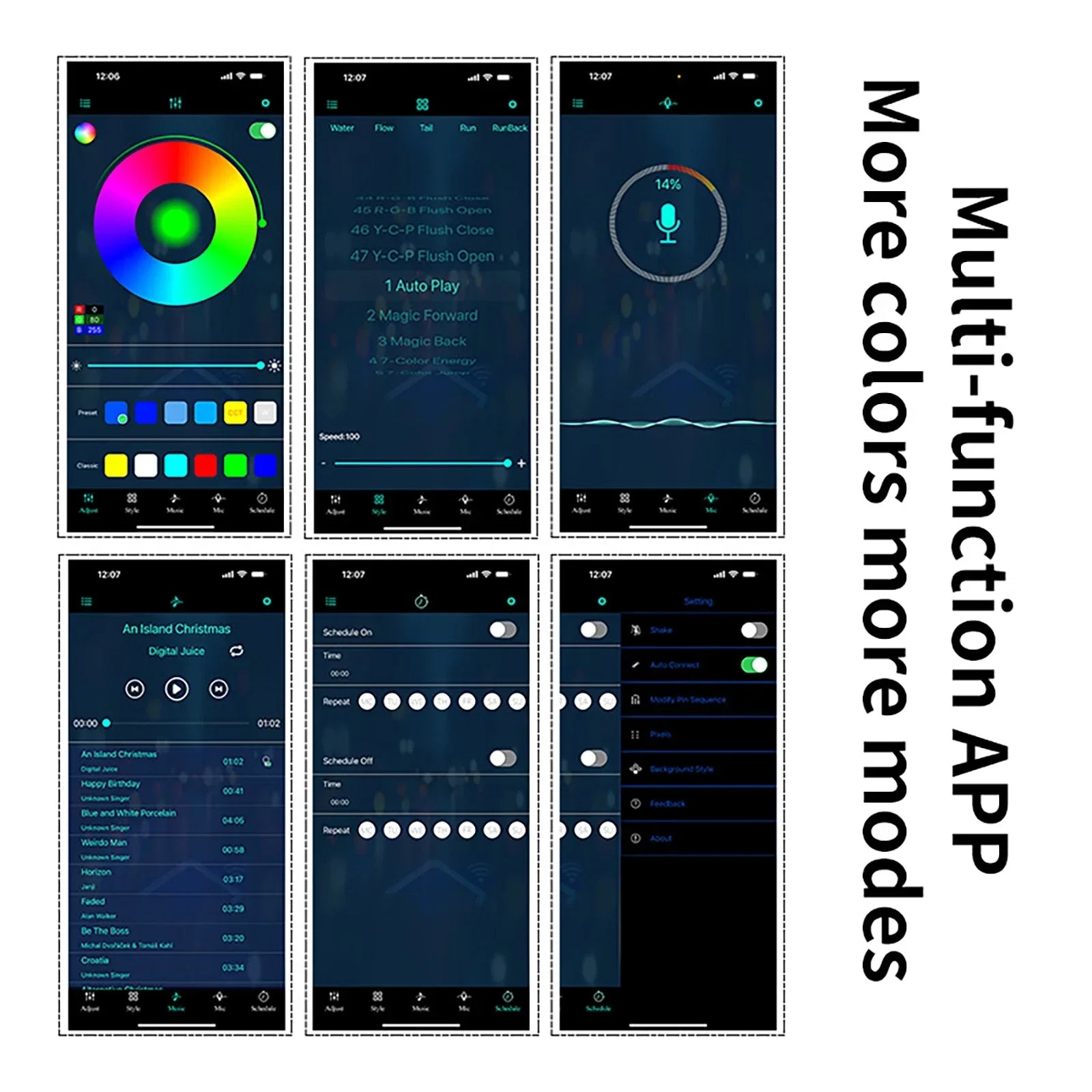 RGB-LED-Lichtleiste für den Fahrzeuginnenraum