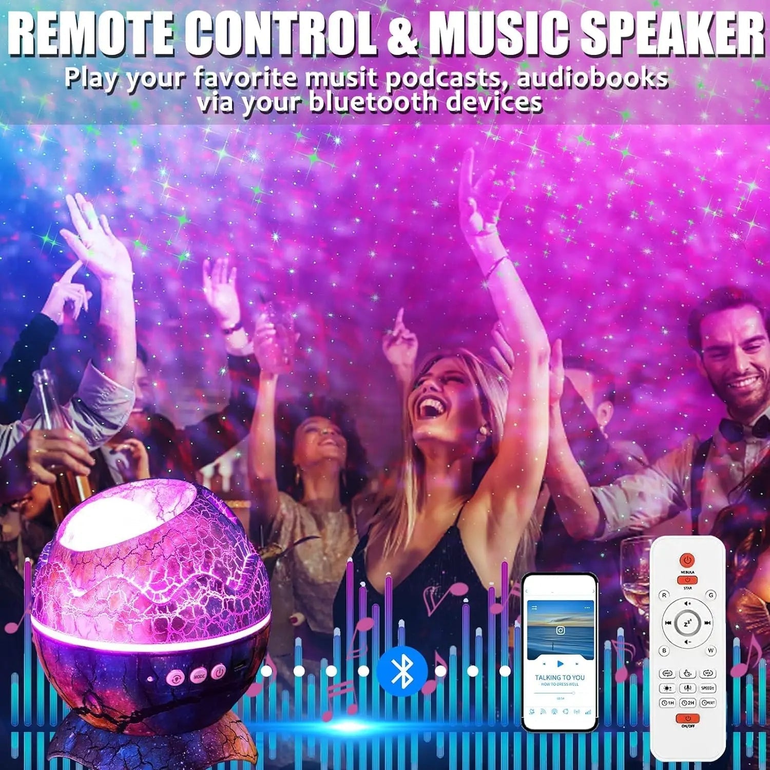 Dinosaurier-Ei-Galaxienprojektor