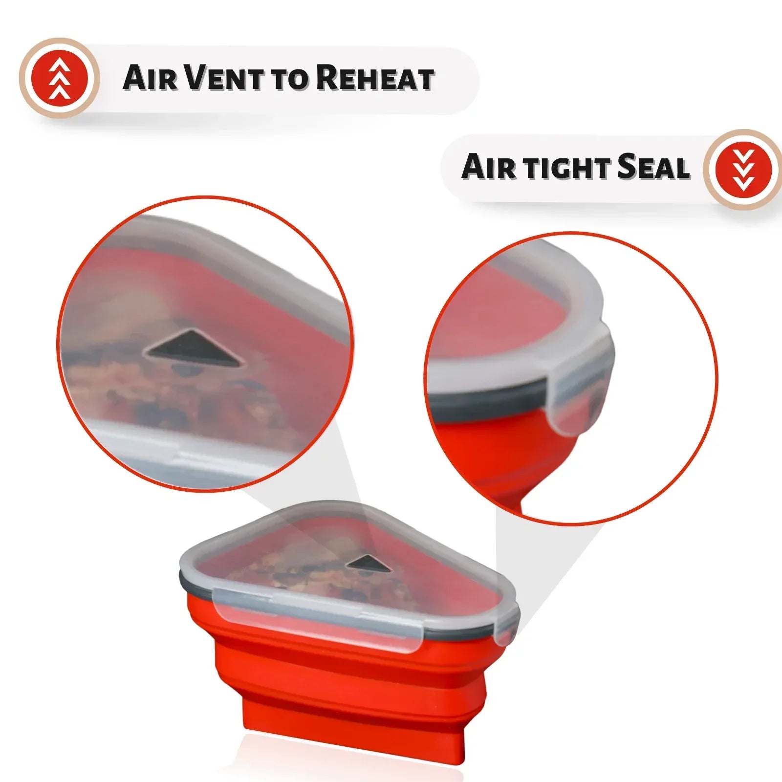 Wiederverwendbare Pizza-Verpackungsbox aus Silikon