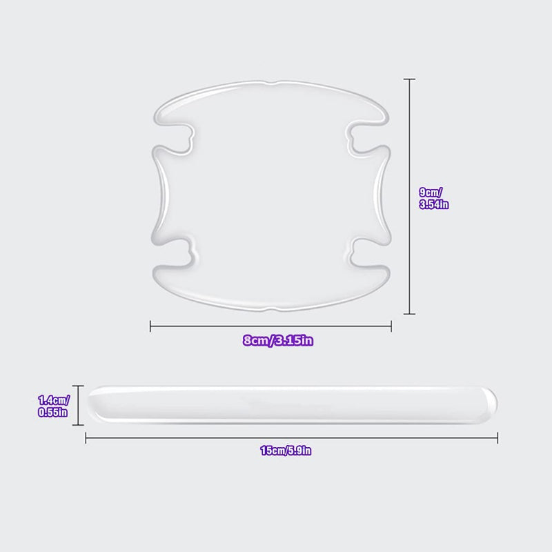 Kratzschutzaufkleber für Autotürgriffe oder Schüsseln