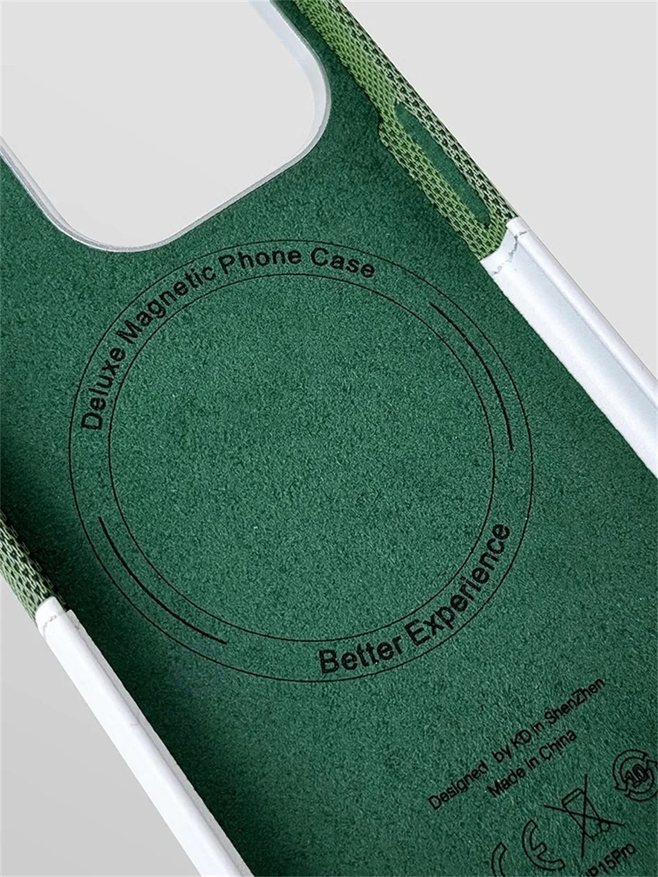 Magnetische Lederhülle mit Kartenhalter für iPhone