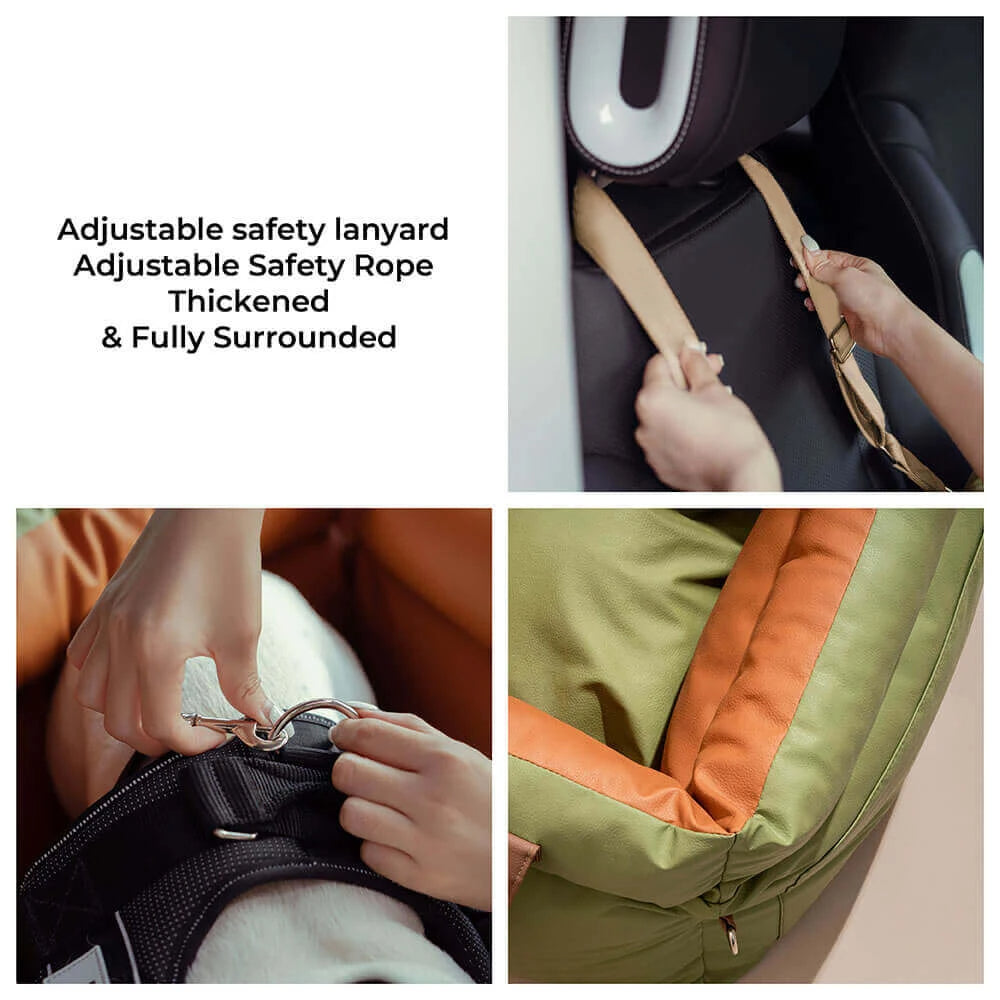 Hundeautositz mit Sicherheitsgurt