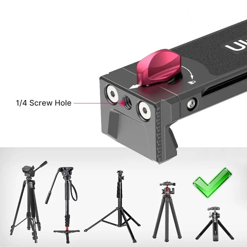 Ulanzi U-Pad III Tablet-Klemme – Halterung für 1/4-Zoll-Schraube – Aluminium