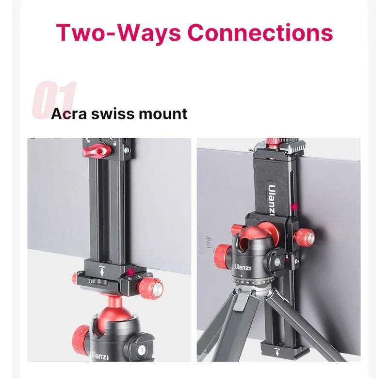 Ulanzi U-Pad III Tablet-Klemme – Halterung für 1/4-Zoll-Schraube – Aluminium