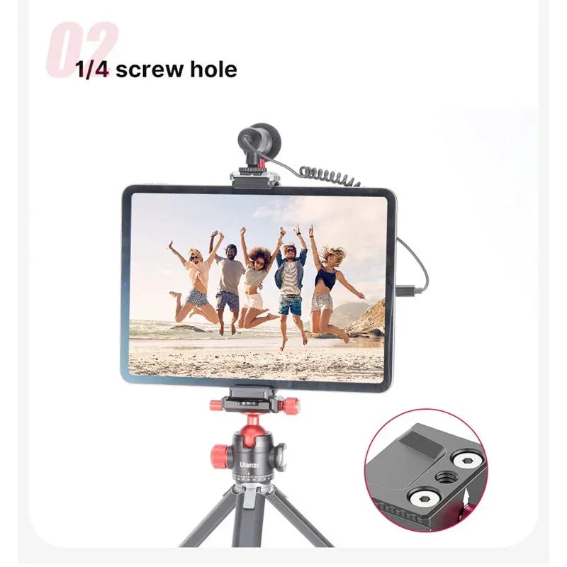 Ulanzi U-Pad III Tablet Clamp Fäste - hållare Padda till 1/4" skruv - Aluminium