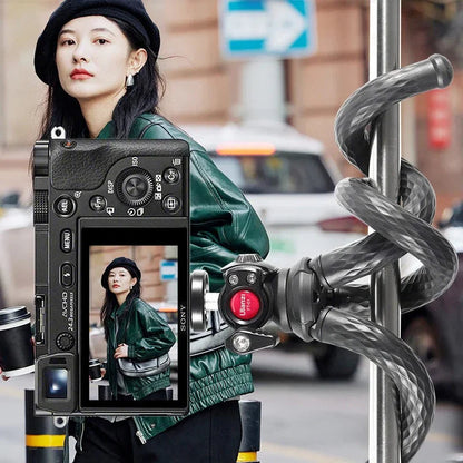 Ulanzi FT-01 Tripod flexibelt 360 grader kulledshuvud 1/4" skruv / Mobilhållare / Tillbehörssko - Bläckfisk