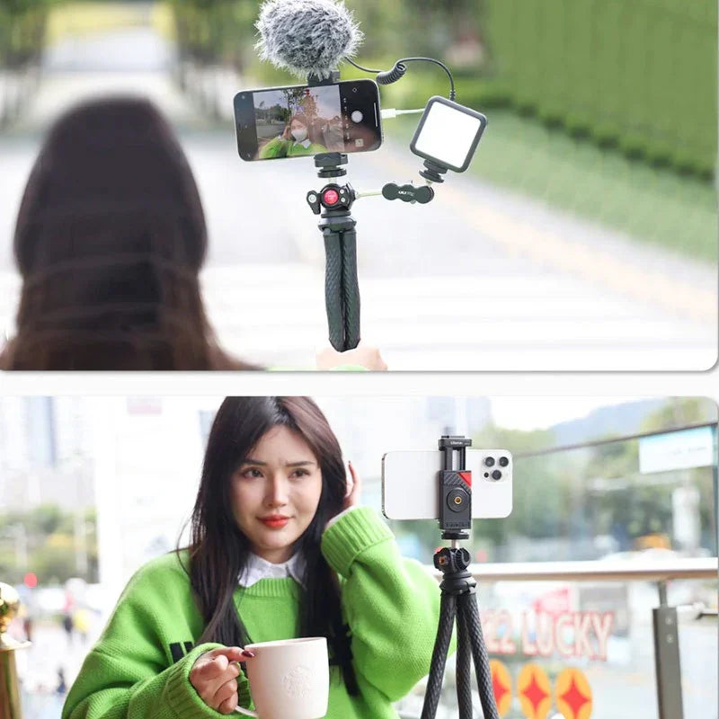 Ulanzi FT-01 Flexibles 360-Grad-Stativ mit 1/4-Zoll-Stativ / Mobilgerät / Montagezubehör - Bläckfisk