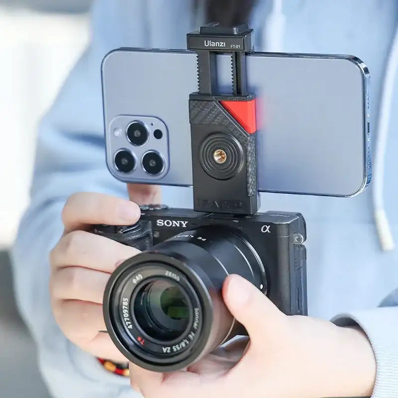 Ulanzi FT-01 Tripod flexibelt 360 grader kulledshuvud 1/4" skruv / Mobilhållare / Tillbehörssko - Bläckfisk